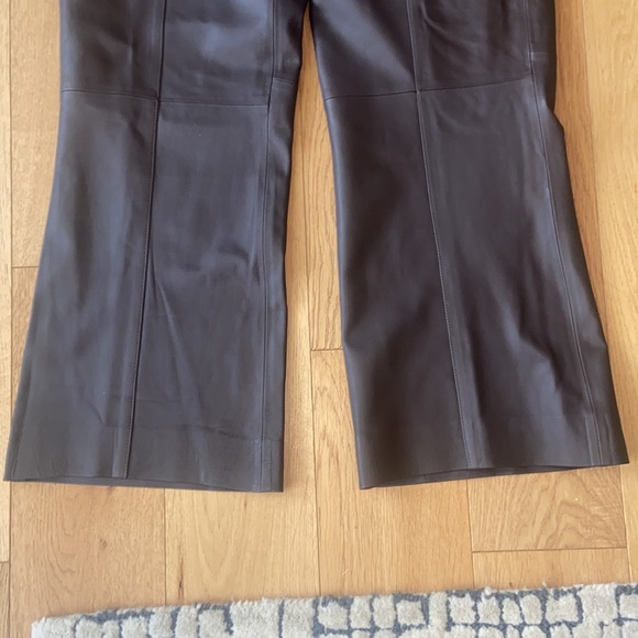 NWOT VINCE Leather flared pants- extremely soft!!! - Picture 7 of 16
